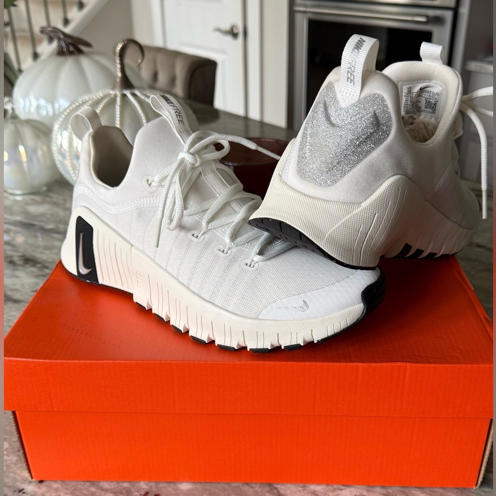 Nike Summit White and Metallic Silver Sneakers